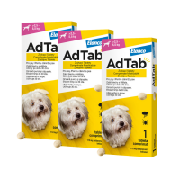 Adtab pro psy (2,5-5,5kg) 112mg 3 žvýkací tablety