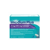 Imodium Plus 2mg/125mg 12 tablet