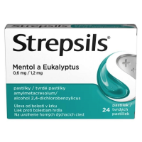 Strepsils Mentol A Eukalyptus 24 pastilek