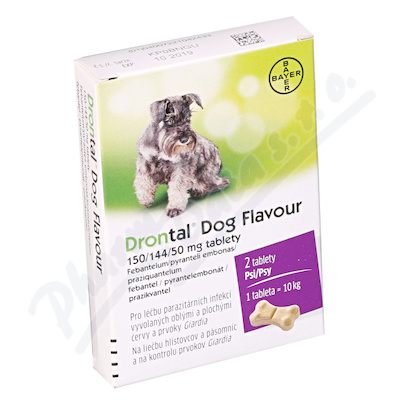 Drontal Dog Flavour 150/144/50mg pro psy 2 tablety