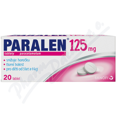 Paralen 125 mg 20 tablet
