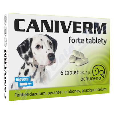 Caniverm forte 0,7g 6 tablet
