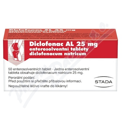Diclofenac AL 25 mg 50 tablet
