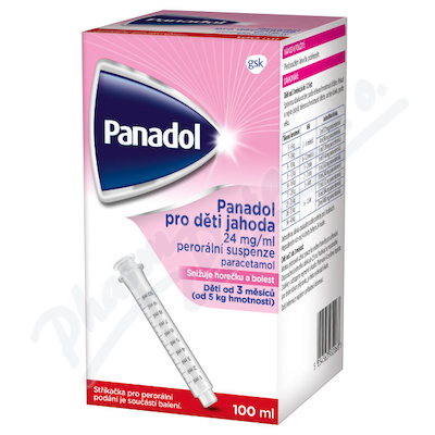 Panadol Pro děti Jahoda 24 mg 100 ml