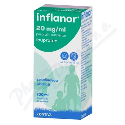 Inflanor 20mg/ml perorální suspenze 100 ml