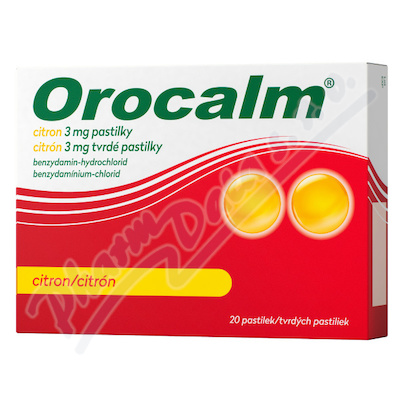 Orocalm Citron 3mg 20 pastilek