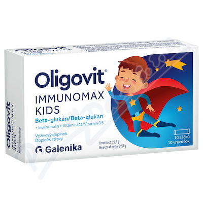 Oligovit Immunomax Kids Beta-glukan+inulin+vit.D3 10x2.25g Galenika