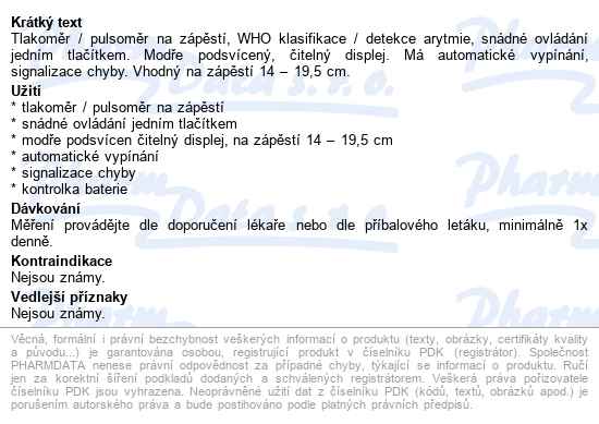 Tlakoměr Na Zápěstí Beurer Bc 44 - popis