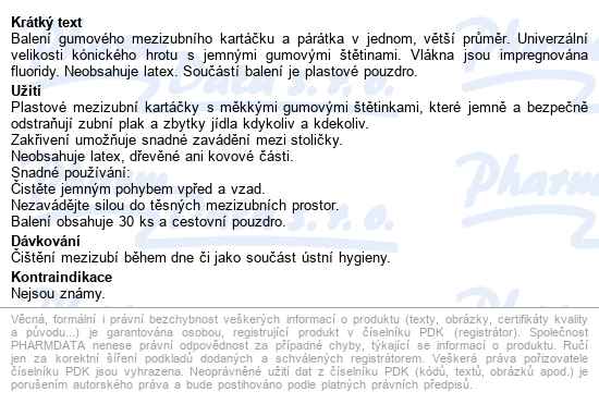 Gum Mezizubní Kartáček Soft-picks Advanced 30ks - popis