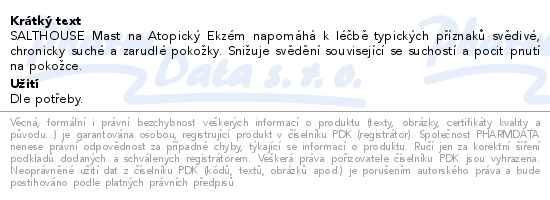 Salt House Mast na neurodermatiditu 75ml - popis