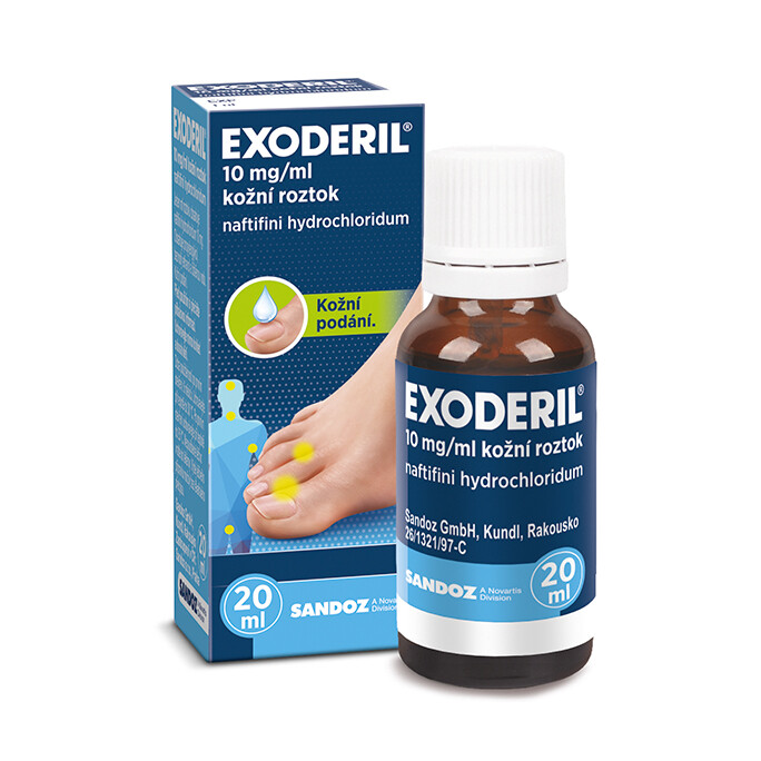 Exoderil 10mg/ml kožní roztok 20ml